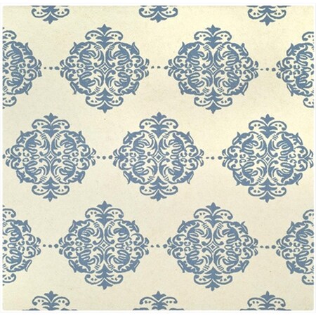 Safavieh 6 ft. x 6 ft. Square- Transitional Chelsea Ivory And Blue Hand Hooked Rug HK145A-6SQ